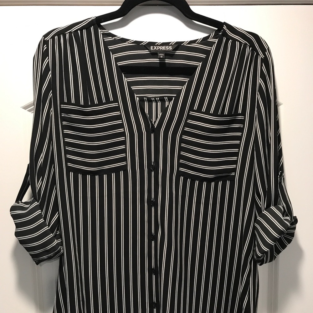 Express Striped Button-Down - image 1